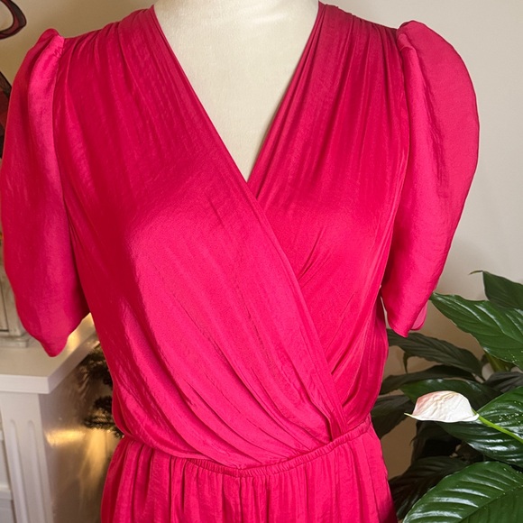 fab'rik Vibrant Pink Wrap Romper - Picture 3 of 8